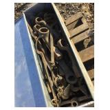 Metal Box with Vintage Tractor Tools