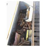 Metal Box with Vintage Tractor Tools