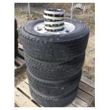Set of (4) LT265/70R17 Tires and Rims
