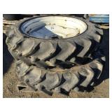 Set of (2) 13.6-38 Tractor Tires and Rims