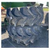 Set of (2) FIRESTONE 30.5L-32 JD Harvester Tires