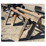 Set of (2) Steel Saw Horses