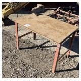 29"x43" Iron Table and Vice