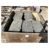 Wood Bin of (6) INTERNATIONAL Planter Pots