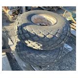 Set of (2) 13.50-16.1S Tires and Rims