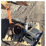 (2) Car Dollies, Cherry Picker & Vices