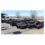 (OFFSITE) Lot of Black Corrugated Pipe & Risers