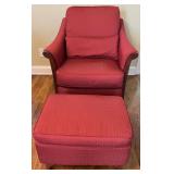 CHAIR, ARM W/ OTTOMAN