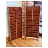 Magazine Racks, Wood, (2)