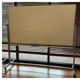 Whiteboard, on wheels
