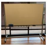 Whiteboard, on wheels