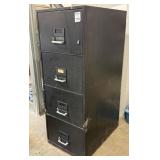 File Cabinet, Fire Proof, 4 Drawer, Legal