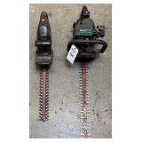 Hedge Trimmers, 1-electric, 1-gas powered