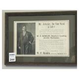 Artwork, Framed Auction Flyer