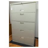File Cabinet, Lateral 5 Drawer