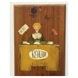 Artwork, Paint on Wood 'Realtor'
