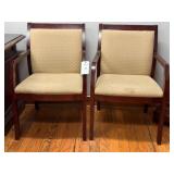 Chairs, Arm, Mahogany Frame