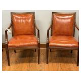Chairs, Leather, Maple wood