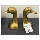 Bookends, Brass Duck shape
