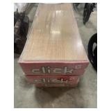 3 BOXES OF CLICK OAK FLOORING