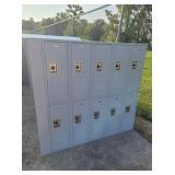 10 LOCKER UNIT OFFSITE