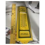 METAL JOHN DEERE THERMOMETER