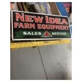 REPRO METAL NEW IDEA SIGN