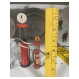 PAIR OF CASE GAS PUMP FIGURINES