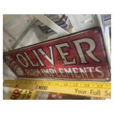 REPRO METAL OLIVER SIGN