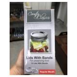 12 LIDS W BANDS REGULAR MOUTH
