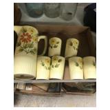 PITCHER AND CUPS