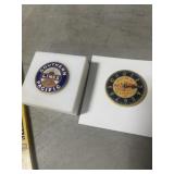 PAIR OF RAILROAD PINS