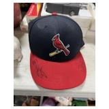 AUTOGRAPHED CARDINALS CAP