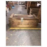 WOODEN AMMO BOX