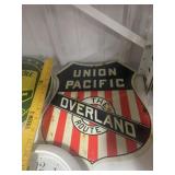 REPRO METAL UNION PACIFIC SIGN