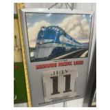 METAL MISSOURI PACIFIC CALENDAR, NOT COMPLETE