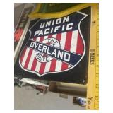 REPRO METAL UNION PACIFIC SIGN