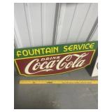 REPRO METAL COKE SIGN