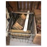 WIRE BASKET AND CONTENTS