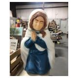 LIGHTED MOTHER MARY DECOR