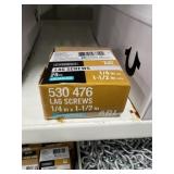 2 BOXES GALV 1/4"X1 1/2" LAG SCREWS