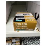 2 BOXES GALV 1/4"X1 1/2" LAG SCREWS