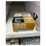 2 BOXES GALV 1/4"X1 1/2" LAG SCREWS