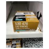 2 BOXES GALV 1/4"X1 1/2" LAG SCREWS