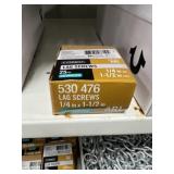 2 BOXES GALV 1/4"X1 1/2" LAG SCREWS