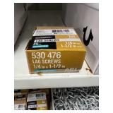 2 BOXES GALV 1/4"X1 1/2" LAG SCREWS