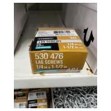 2 BOXES GALV 1/4"X1 1/2" LAG SCREWS