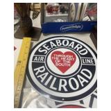 REPRO METAL SEABOARD SIGN