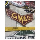 REPRO METAL GM & O SIGN