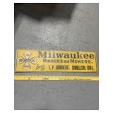 CARDBOARD MILAUKEE BINDERS SIGN
